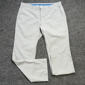 Bonobos Maide Golf Pants Mens‎ 38x32 Gray Lightweight Performance Straight Leg